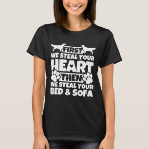 Camiseta Primeiro Roubamos O Seu Humor De Ouro De Sempre.