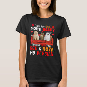 Camiseta Primeiro Roubar Coração Fofo Depois Cama E Sofá Me