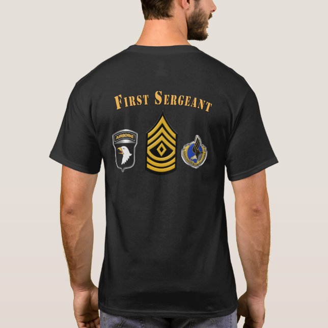 Camiseta Primeiro-sargento da 101ª Divisão Aerotransportada (Verso)