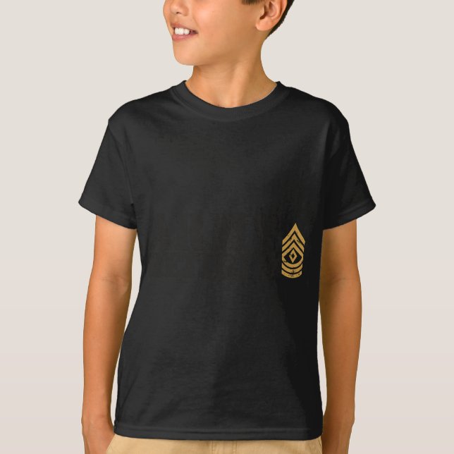 Camiseta Primeiro Sargento do Exército (1SG) aposentado (Frente)