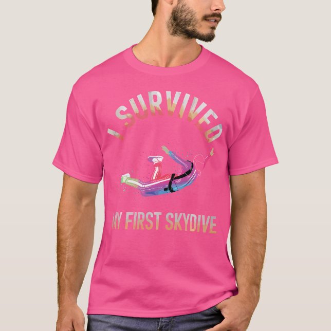 Camiseta Primeiro Skydive Funny Skydiving Sky Diving (Frente)