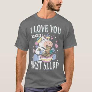Camiseta Primeiro Slurn Unicorn Lover Ramen Sobre Japão
