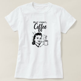 Camiseta Primeiro T-Shirt do Café Retro
