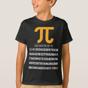 Camiseta Primeiros 100 Dígitos De Pi 67 Nerds Geeks Profess