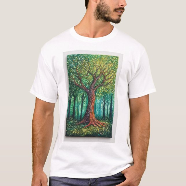 Camiseta Primeval de Floresta (Frente)