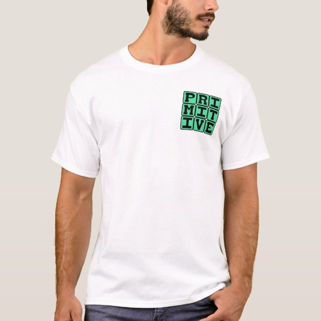 Camiseta Primitivo, Antigo (Frente)