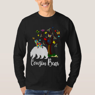 Camiseta Primo Bear Autismo Sensibilização Apoio ao Amor