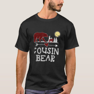 Camiseta Primo Bear Christmas Pajama Red Xadrez Buffalo