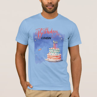 Camiseta Primo Birthday Cos Cus Cake Personalizado