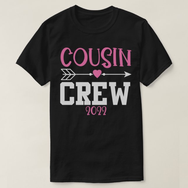Camiseta Primo Crew 2022 Melhor Primo Moça Rosa (Frente do Design)