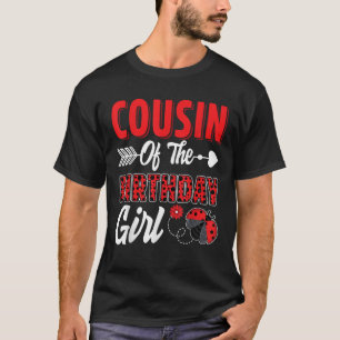 Camiseta Primo Da Família Ladybug Do Aniversário Ladybug