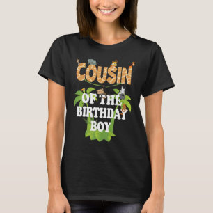 Camiseta Primo Da Festa De Animais Do Tema Do Jardim Zoológ