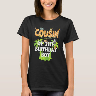 Camiseta Primo Da Festa De Animais Do Tema Do Jardim Zoológ