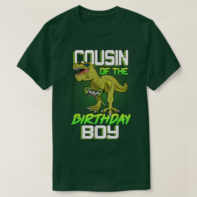 Camiseta Primo da Festa de Vídeo do Aniversário (Frente do Design)