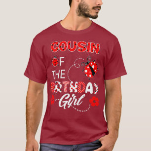 Camiseta Primo Da Garota De Aniversário - Damasco Da Famí