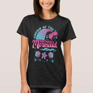 Camiseta Primo da Matriz do Tema da Sereia de Aniversário