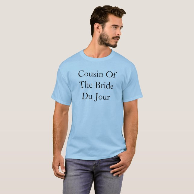 Camiseta Primo da Noiva do Dia Casamento (Frente Completa)