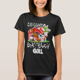 Camiseta Primo Da Rapariga De Aniversário, Fazenda Animal