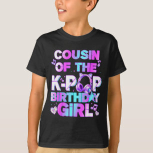 Camiseta Primo das garotas de aniversário do k-pop música c