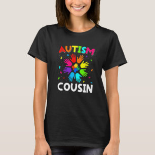 Camiseta Primo de Apoio Familiar Consciência do Autismo Lev