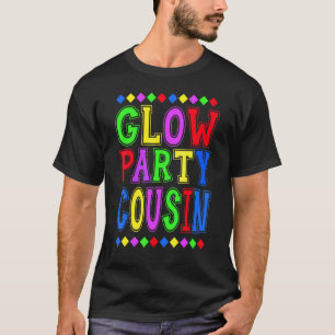 Camiseta Primo de Festa Brilhante Familiar de Aniversário C