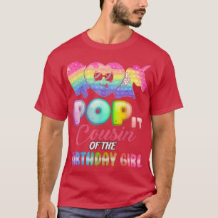 Camiseta Primo de pop da garota de aniversário do dia pai