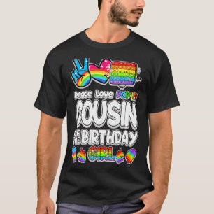 Camiseta Primo De pop Do Aniversário Da Família De Brinqued