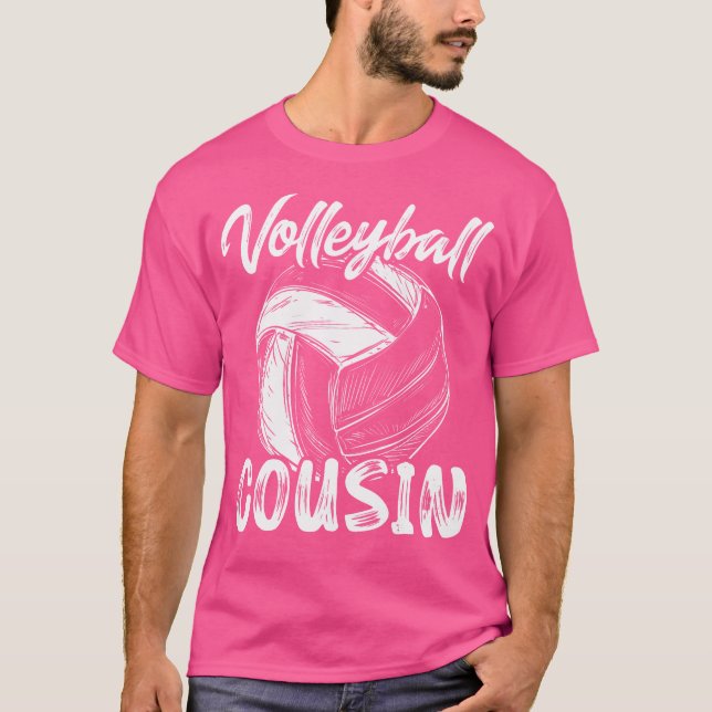 Camiseta Primo De Voleibol Para A Família Masculina Que Com (Frente)