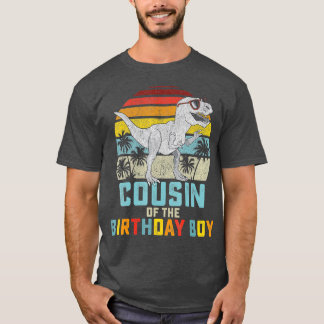 Camiseta Primo Dinossauro Garoto do Aniversário Corresponde