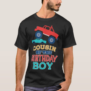 Camiseta Primo Do Aniversário Monstro Da Corda De Caminhão