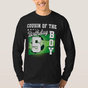 Camiseta Primo Do Garoto De Aniversário É Meu 5 de Aniversá