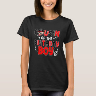 Camiseta Primo Do Garoto Pirata De Aniversário