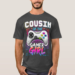 Camiseta Primo do Jogo de Vídeo Correspondente à Gamer Girl