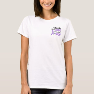 Camiseta Primo do linfoma de Hodgkins do anjo 1 (fêmea)