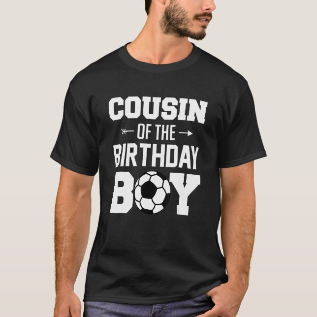 Camiseta Primo Do Matador Da Família Birthday Boy Soccer Bo (Frente)