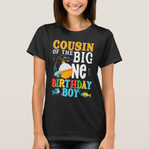 Camiseta Primo do Menino do Peixe Aliado Um Aniversário