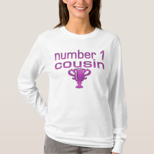 Camiseta Primo do número 1 no rosa