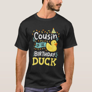 Camiseta Primo do Pato de Borracha do Menino de Aniversário