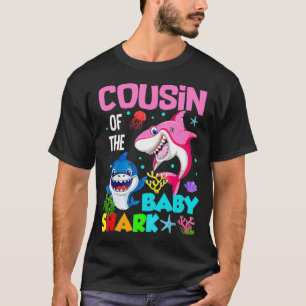 Camiseta Primo Do Tubarão-Bebê Aniversário Tubarão-Prim
