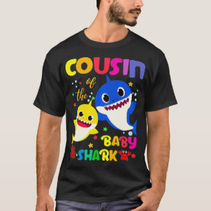 Camiseta Primo Do Tubarão-Bebê Tubarão-Primo De Anivers