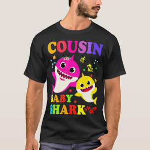 Camiseta Primo Do Tubarão-Bebê Tubarão-Primo De Anivers