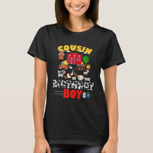 Camiseta Primo Dos Animais Da Fazenda Birthday Barnyard B
