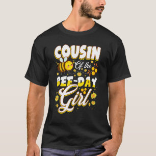 Camiseta Primo Engraçado Da Garota Do Dia Da Abelha Nascime