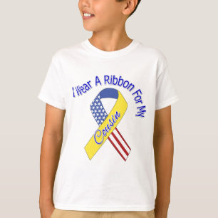 Camiseta Primo - eu visto um patriótico militar da fita