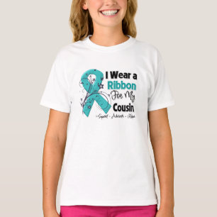 Camiseta Primo - fita do câncer de ovário