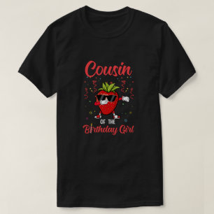 Camiseta Primo fruta da Rapariga de Aniversário Strawberr