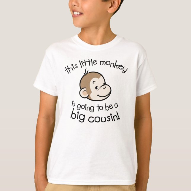 Camiseta Primo grande a ser - cara do macaco (Frente)