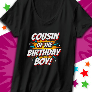 Camiseta Primo História em quadrinhos de Super Herói do Ani