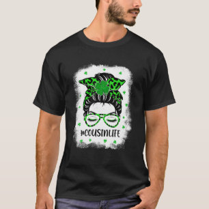 Camiseta Primo Messy Bun Dia de São Patrício Engraçado S