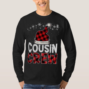 Camiseta Primo Natal Tripulação Buffalo Xadrez Vermelha Pij